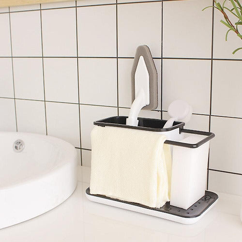 Porta Artículos Para Lavaplatos Organizador - Ome Negro