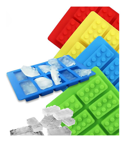 Molde De Silicona Para Bloque De Hielo - Cukin Rojo