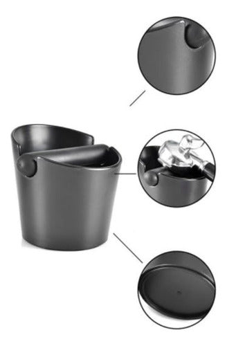 Knock Box Borra De Cafe Accesorio Cafetera Barista - Norplat Negro