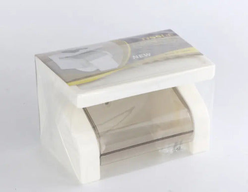 Porta Confort Y Repisa - Porta Rollo Papel Higiénico Norplat Blanco