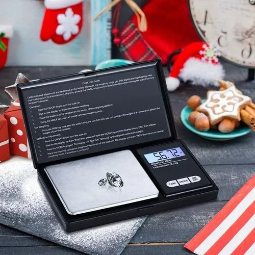 Gramera Digital De Bolsillo Pesa Digital Cukin 0.1 / 500 Gr Negro 500 G