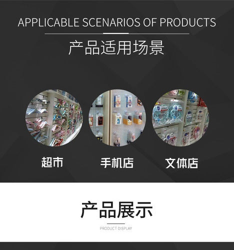 Pack 100 Ganchos Gancheras Panel Ranurado 15cm 4mm Exhibidor