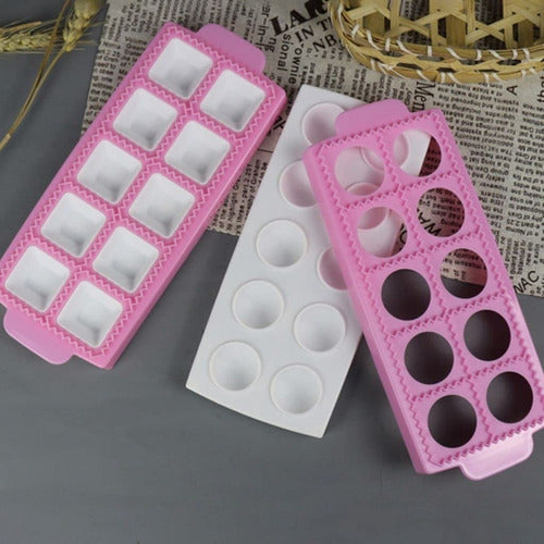 Molde Para 10 Ravioli Ravioles 58x38x51 Muy Fácil - Cukin Blanco - Relleno Redondo