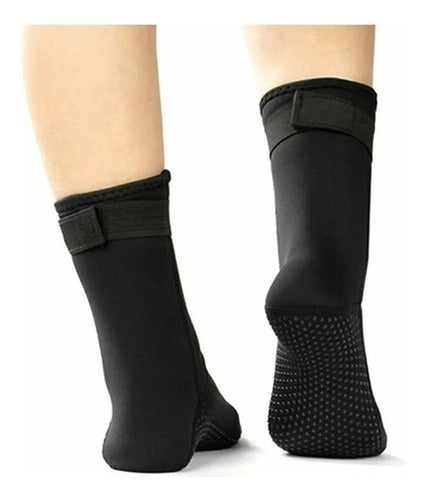 Botas Zapatos Agua Calcetines Neopreno Buceo Playa - Norplat Negro - Xl