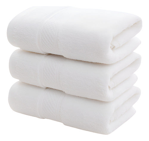 4 Toallas Mano Algodon Peluqueria Hotel Spa 35x75cm Norplat Blanco Lisa