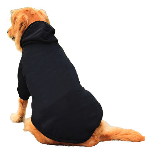 Poleron Capa Con Gorro Perros 6xl A 9xl Chalecos - Norplat Negro 6xl