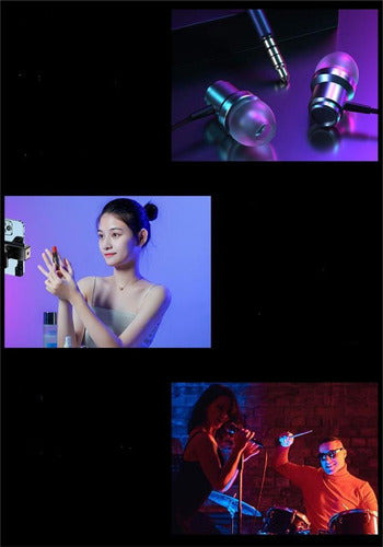 Foco Led Norplat Para Cámara Celular 3000-5500°k 1.2ah 800lm Negro Blanco Cálido Y Frío