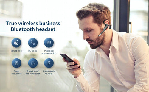 Manos Libres Audifono Inalambrico Bluetooth P/ Auto Norplat Negro