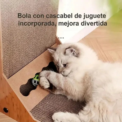 Rascador Para Gatos Norplat - Vertical Diseño L De Cartón  Marrón