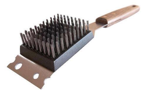Cepillo Limpia Parrilla Norplat Xl Limpiador De Asado Marrón Claro