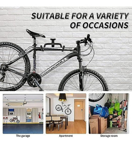 Porta Bicicletas Para Muralla Colgador De Bicicleta Norplat Negro