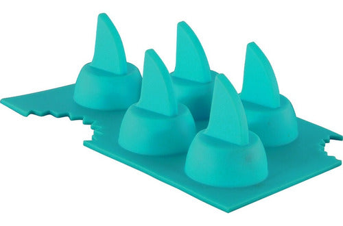 Molde De Silicona Para Aletas De Tiburón De Hielo - Cukin Celeste