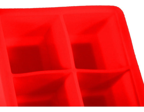 Cubetera Para 6 Cubos De Hielo De 5cm - Cukin Rojo