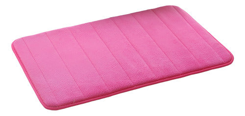 Alfombra Baño Engomado Antideslizante 60x40cm Suave Norplat - Fucsia - Lisa