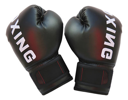 Guante De Box Adultos De Entrenamiento - Boxeo - Norplat 10oz Negro