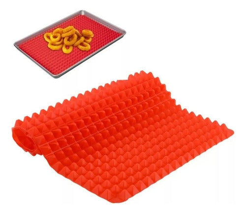 Tapete De Pirámides Para Hornear- Rojo Rojo