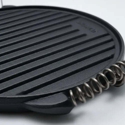 Plancha Churrasquera Reversible Hierro Fundido 32cm Norplat Negro