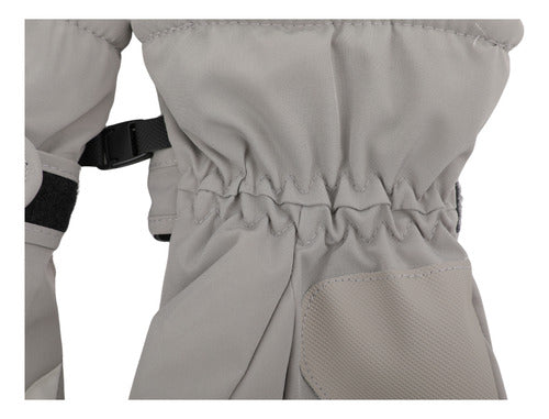 Guantes Térmicos Invierno Ski Nieve Pantalla Táctil Norplat Gris Claro - M