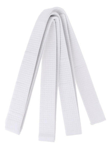 Cinturon Artes Marciales 2.4m Karate Taekwondo Judo Norplat Blanco 240cm