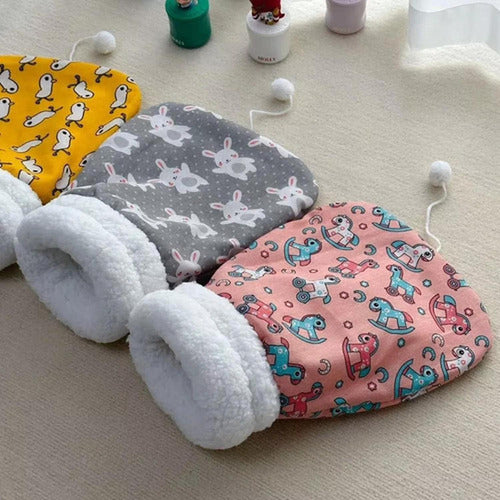 Saco De Dormir Para Gatos Cama Tipo Cueva De 55x45cm Norplat Gris Conejos