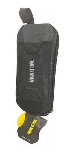 Bolso Rígido Frontal Wild Man 3lts Para Scooter O Bicicleta Negro