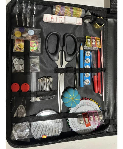 Set Costura Costurero Bordado Con Estuche 200pcs - Norplat Multicolor
