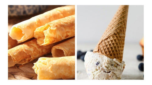 Sarten Para Barquillos 17 Cm Diametro Barquillo Fácil Cukin Negro