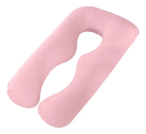 Cojín Con Funda Suave Almohada Maternal Embarazadas Norplat Rosa