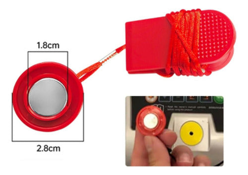 Set 2 Llaves De Seguridad Norplat Trotadora Universal Imán Rojo