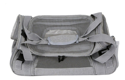 Bolso Transportador Mascota Gato Perros Pequeños - Norplat Negro