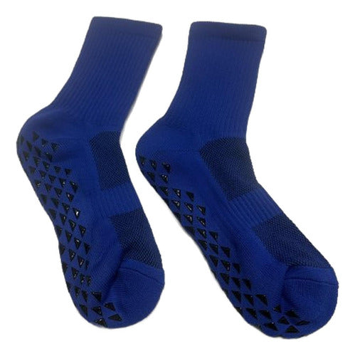 Calcetines Antideslizantes Futbol Medias Deportivas Norplat Azul