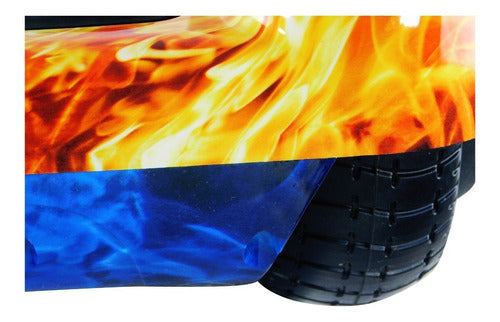 Hoverboard Eciclos Speaker Bluetooth Scooter Diseños Rojo Fuego