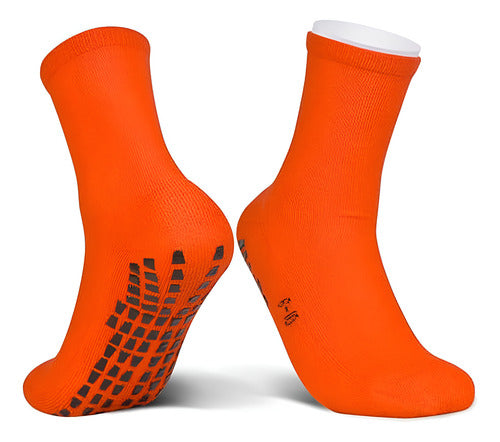 Calcetines Antideslizantes Futbol Medias Deportivas Norplat Rojo