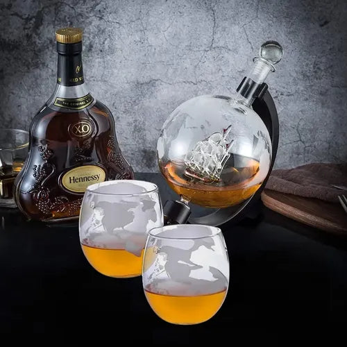 Decantador Whisky Norplat Diseño Mundo Vino Tequil Gin Vodka Transparente