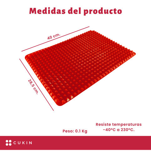 Tapete De Pirámides Para Hornear- Rojo Rojo