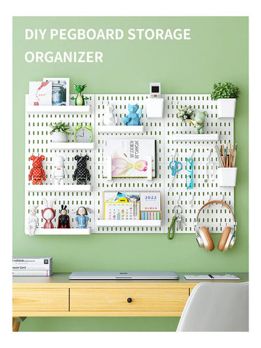 Organizador De Escritorio Pegado A La Pared - Norplat Blanco