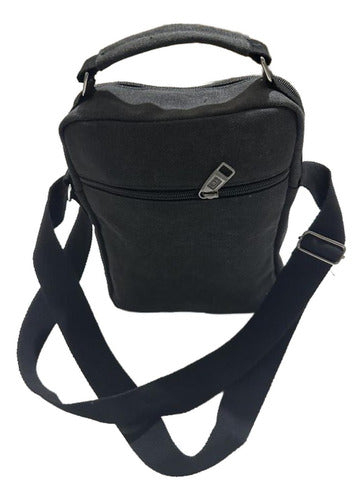 Bolso Bandolera Maletin De Lona Hombre Caballero - Norplat Negro