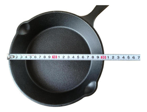 Sarten Hierro Fundido Norplat 20cm Redondo Para Freir Cocina Negro
