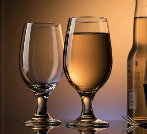 Set 6 Copas Cervezas Belgas Belguim 435ml - Cukin Transparente