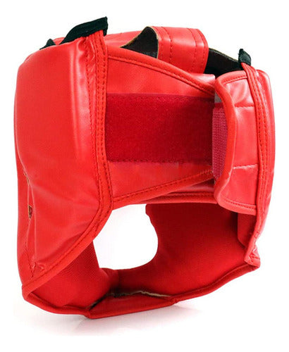 Casco Boxeo Cabezal De Protección Mma Taekwondo - Norplat Rojo L