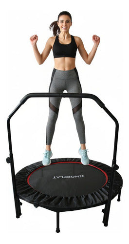 Trampolín Fitness 120cm 48  Plegable Aeróbico Yoga - Norplat Negro