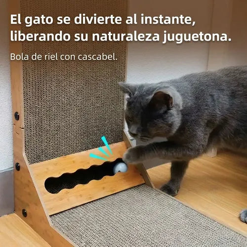 Rascador Para Gatos Norplat - Vertical Diseño L De Cartón  Marrón