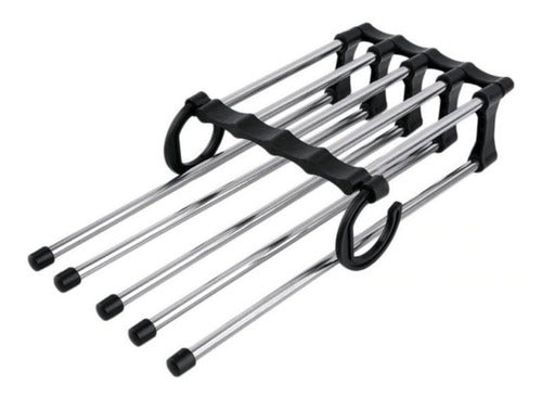 Gancho Pantalones Organizador Percha Ahorra Espacio 5 En 1