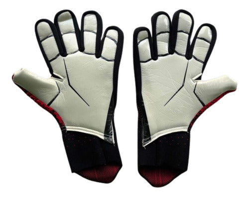 Guantes De Arquero Portero Futbol Antideslizantes - Norplat Rojo T8