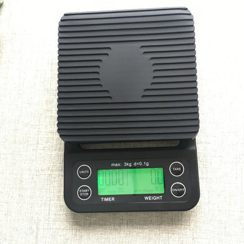 Balanza Pesa Digital Cocina Precision Medicion De 0,1g A 3kg Negro 3 G