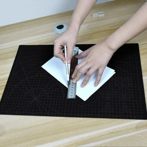 Tapete Corte Salvacorte Base Tabla A3 + 46 Accesorio Norplat Negro