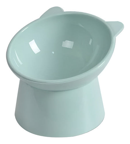 Cuenco Para Mascotas Inclinado Elevado Para Gatos Perros Wuf Verde