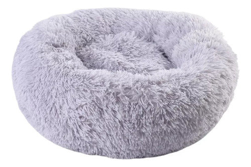 Cama Mascotas Perros Grandes Antiestres 80cm Talla Xl - Wuf Gris
