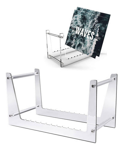 Organizador Acrilico Para 50 Discos Vinilo Libros - Norplat