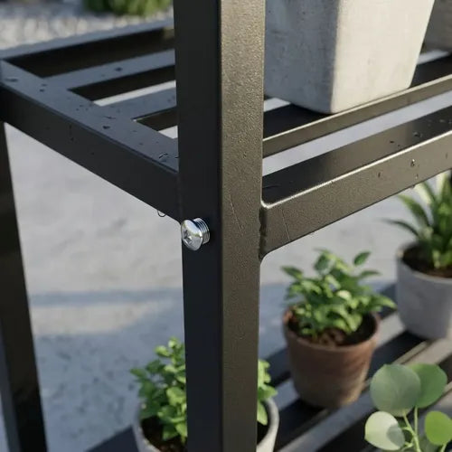Soporte De 3 Estantes Metalico Norplat Porta Macetas Plantas Lisa